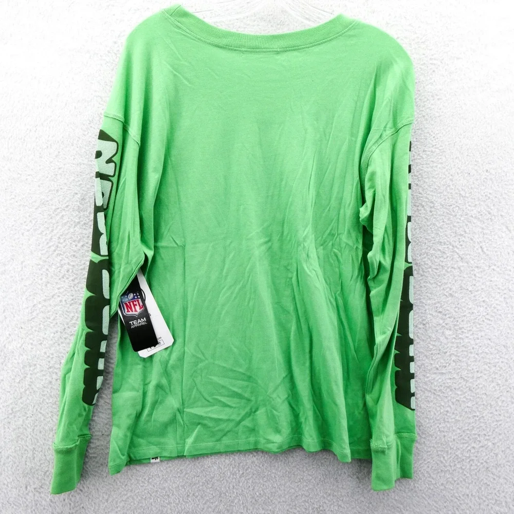 '47‎ Brand Shirt Womens Small New York Jets Green Long Sleeve NFL Team Apparel